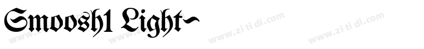 Smoosh1 Light字体转换